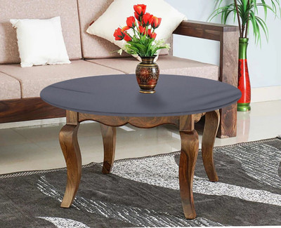 The Furnishing Tree Self Design 2 Seater Table Cover(Grey, Polyester)