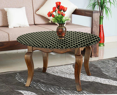 The Furnishing Tree Self Design 2 Seater Table Cover(Check Coffee, Polyester)