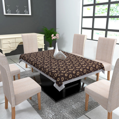 TANLOOMS Printed 2 Seater Table Cover(Multicolor, PVC)