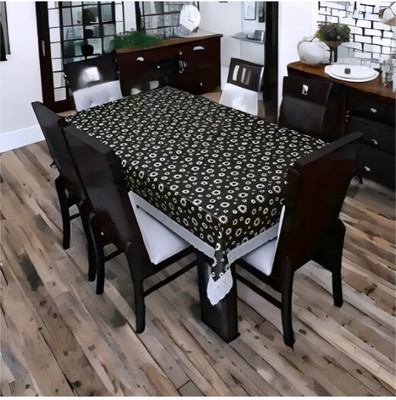 AIZINA PVC 4 Seater Floral Table Cover(Multicolor)