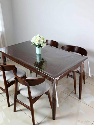 Flipkart SmartBuy PVC 6 Seater Solid Table Cover(Transparent)