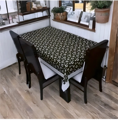 house of common PVC 4 Seater Floral Table Cover(Multicolor)