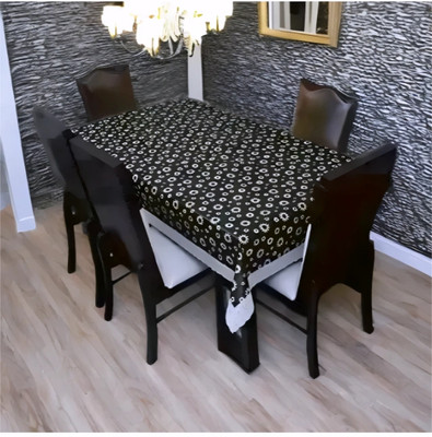 GDS PVC 4 Seater Floral Table Cover(Multicolor)