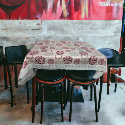 Mopak Decor Printed 6 Seater Table Cover(Green, Polyester)