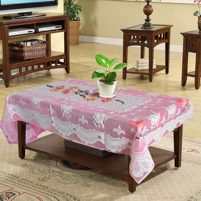 Sparklings Floral 4 Seater Table Cover(Multicolor, Cotton)