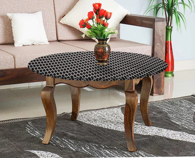 The Furnishing Tree Self Design 2 Seater Table Cover(Check Grey, Polyester)