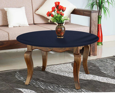 The Furnishing Tree Self Design 2 Seater Table Cover(Blue, Polyester)