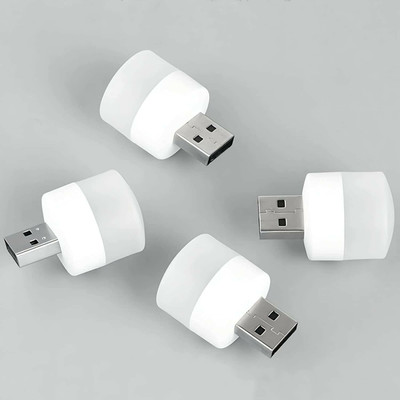 bediwell 1 W Basic Round Plug & Play LED Bulb(White, Pack of 4)