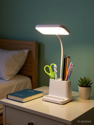 Trust Ware Touch Control 3 Color Modes LED, Adjustable, Eye Protection with Phone Holder Study Lamp(35.5 cm, White)