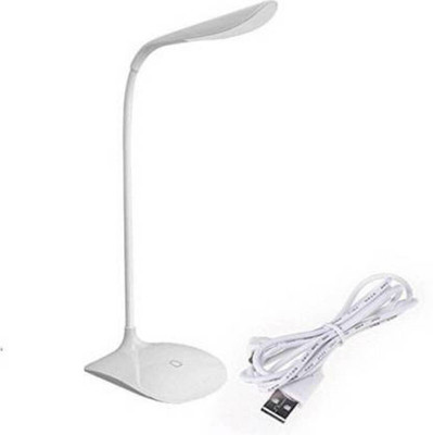 BHAJANLAL GREENERY Rechargeable LED Touch On/Off Switch Desk Lamp Children Eye Protection_L1027 Study Lamp(31 cm, White)