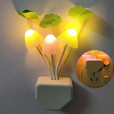 Mtronics Sensor Led Mushroom Night Light Mushroom Lamp Plug-in LED Mushroom Bed Lamp Night Lamp(10 cm, White)