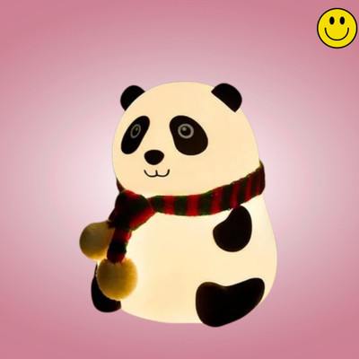 GUGGU Panda Silicon Night Lamp 7 Color Changing Light for Bedroom & Gift for WomenW60 Night Lamp(13.2 cm, Multicolor)