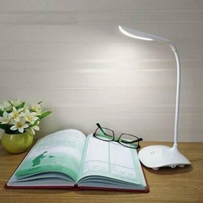 VANSHITA Rechargable Led Reading Level Brightness And Touch Table Lamp V200 Study Lamp(15 cm, White)