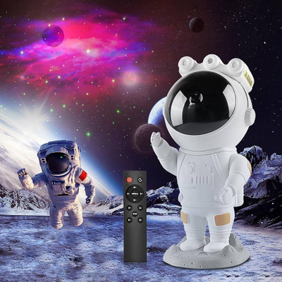 spark world Astronaut Space Star Galaxy Night Light Projector/360° Adjustable Head84 Night Lamp(22.5 cm, Multicolor)