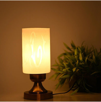 Somil Decorative Home LED Compatible Stylish Design Table Lamp/ Night Lamp Table Lamp(27 cm, White)