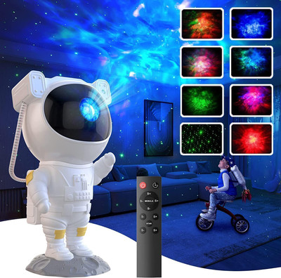 Shinify Robot Sky Space Stars Light Astronaut Galaxy Projector Night Lamp(23 cm, Multicolor)