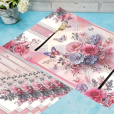 Winner Rectangular Pack of 6 Table Placemat(Multicolor, PVC)