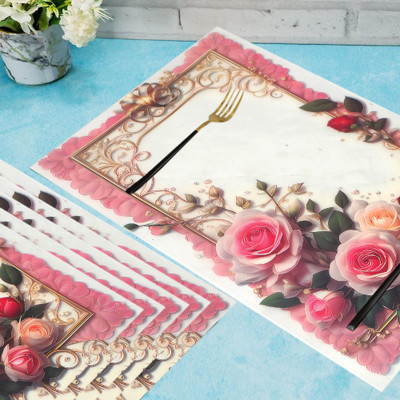 Winner Rectangular Pack of 6 Table Placemat(Multicolor, PVC)