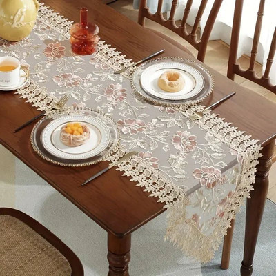 MONKDECOR Pink 177 cm Table Runner(Polyester)