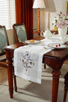 MONKDECOR Brown 177.8 cm Table Runner(Linen)