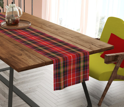 Home Colors Red 183 cm Table Runner(Cotton)