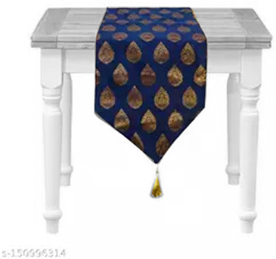 VIREO Dark Blue 178 cm Table Runner(Jacquard)