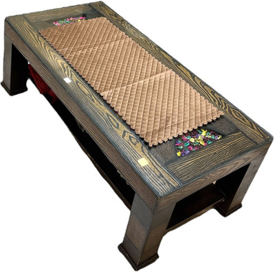 MONKDECOR Brown 84 cm Table Runner(Velvet)