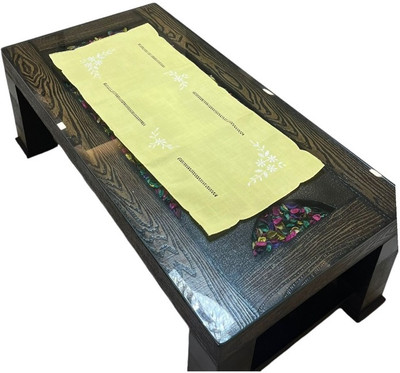 MONKDECOR Yellow 84 cm Table Runner(Linen)