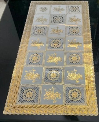 DELHI PVC CORP Gold 80 cm Table Runner(Lace)