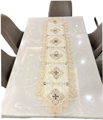 MONKDECOR Multicolor, Beige 177 cm Table Runner(Polyester)