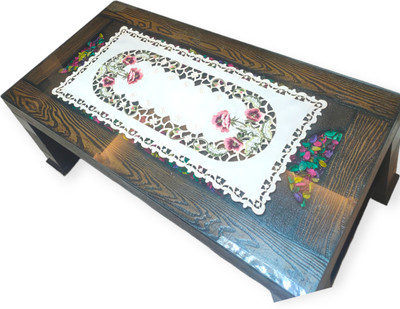 MONKDECOR Multicolor, Green 84 cm Table Runner(Satin)