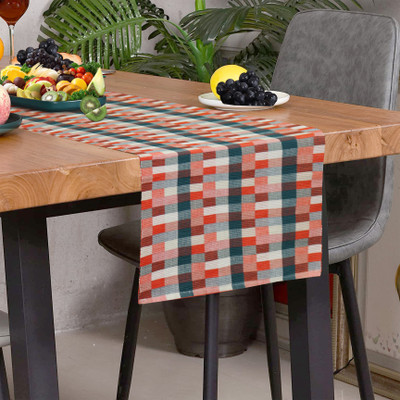 Home Colors Orange 140 cm Table Runner(Cotton)