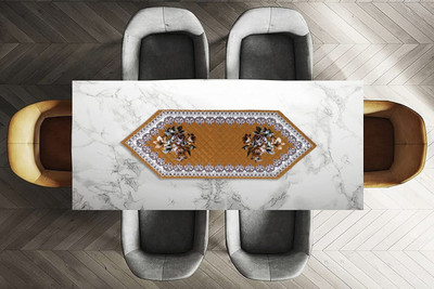 Dakshya Industries Yellow 91 cm Table Runner(Cotton)