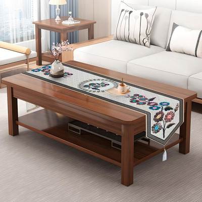 MONKDECOR Brown, Multicolor 177 cm Table Runner(Cotton)