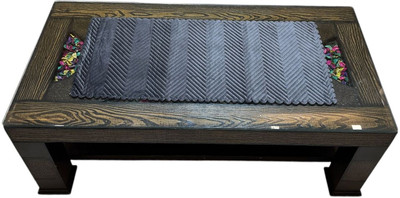 MONKDECOR Grey 84 cm Table Runner(Velvet)