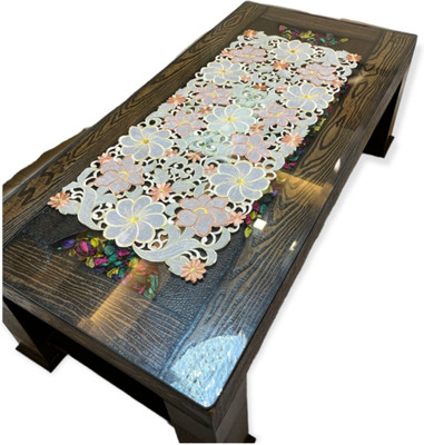MONKDECOR Brown 84 cm Table Runner(Cotton)