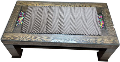 MONKDECOR Brown 84 cm Table Runner(Velvet)