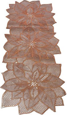Dakshya Industries Brown 92 cm Table Runner(PVC)