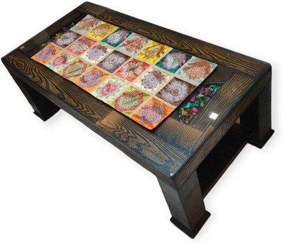 MONKDECOR Multicolor, Brown 83.82 cm Table Runner(Silk)