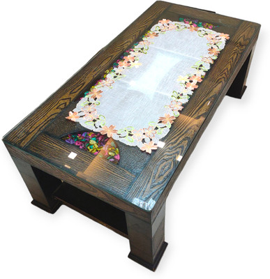 MONKDECOR Gold, Brown 84 cm Table Runner(Polyester)