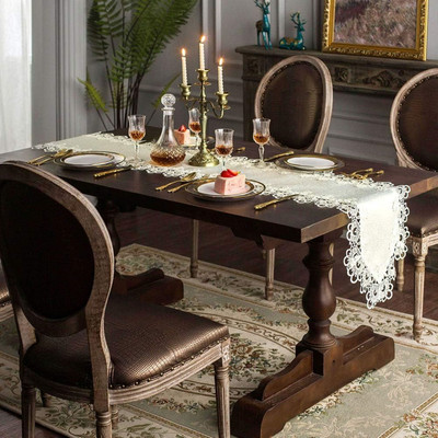 TANLOOMS Multicolor, White 177.8 cm Table Runner(Polyester)