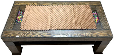 MONKDECOR Multicolor, Brown 84 cm Table Runner(Velvet)