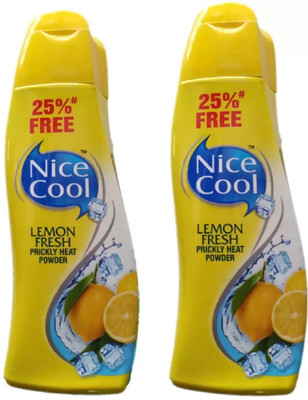 Nice Cool LEMON FRESH PRICKLY HEAT POWDER (2 PC COMBO) (300 gm)(2 x 150 g)