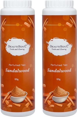 Beautisoul Sandalwood Perfumed talc infused with Niacinamide | Talcum Powder combo Offer(2 x 100 g)