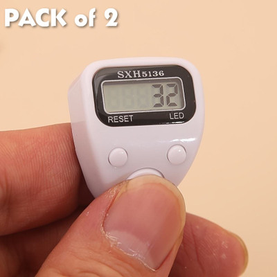 QBLYN Digital Finger Counter with LED Display | Portable Electronic Tasbeeh Counter Digital Tally Counter(Multicolor)