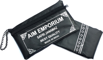 Aim Emporium Polyester Prayer Mat(Black, Free)