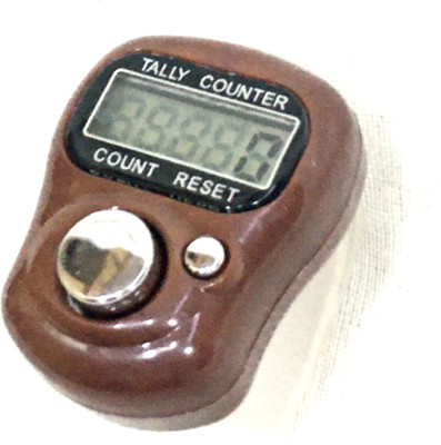 UMMAH NEEDS Finger Tally Counter Digital Electronic Counter Brown Digital Tally Counter(Brown Pack of 1)