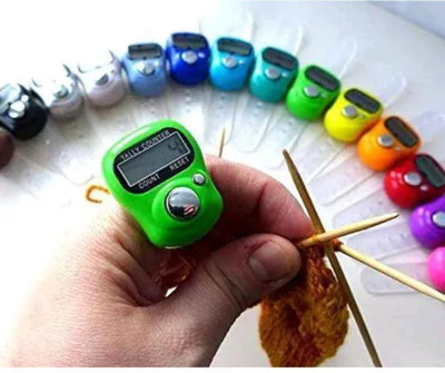 Barkati Pack of 4 Digital Hand Finger Referee Umpire Used in Various Counting Purpose Digital Tally Counter(Multicolor)
