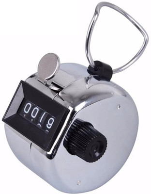 NK HOL Mantra Jap Digital Finger Counting Machine, God Name,Visitors@11 Analog Tally Counter(Silver Pack of 1)