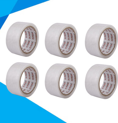 Ki Munik Single Sided Self Adhesive Tape Premium Quality Handheld Premium Quality (Manual)(Set of 6, transparent)